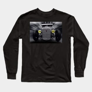 hot rod v8, black and white Long Sleeve T-Shirt